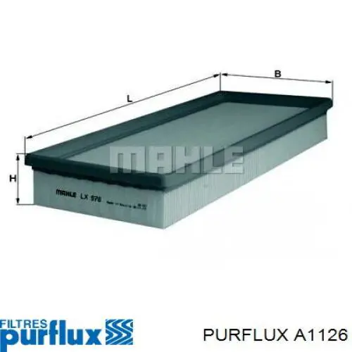 Filtro de aire A1126 Purflux