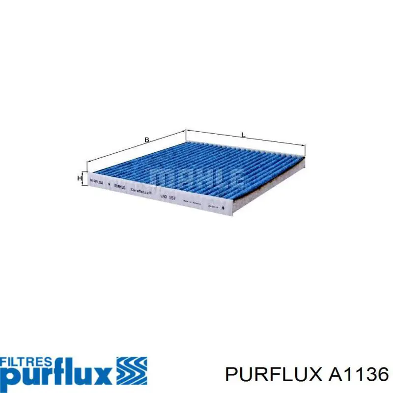Filtro de aire A1136 Purflux