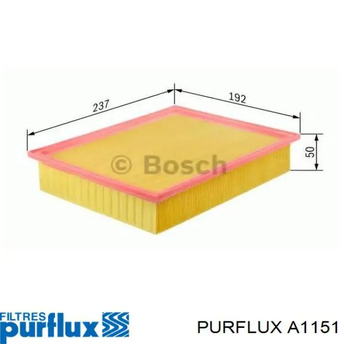 Filtro de aire A1151 Purflux