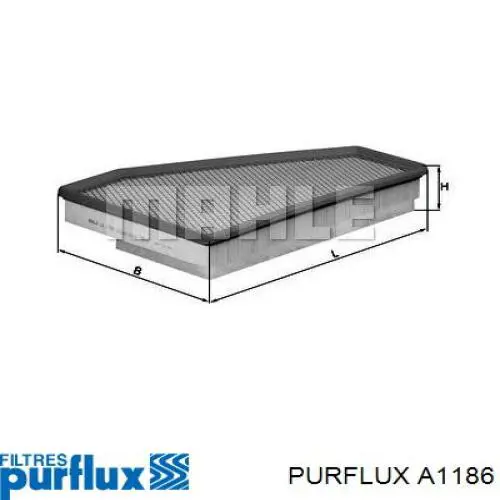 Filtro de aire A1186 Purflux
