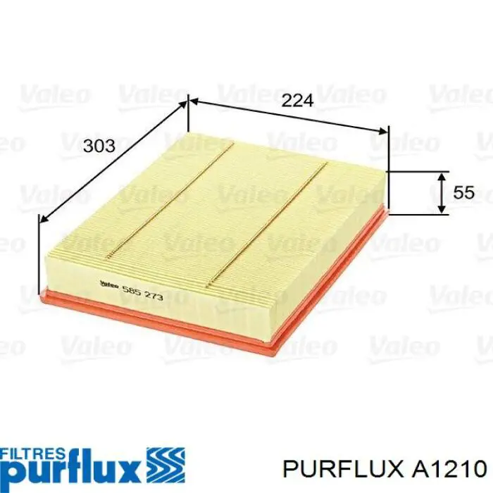 Filtro de aire A1210 Purflux