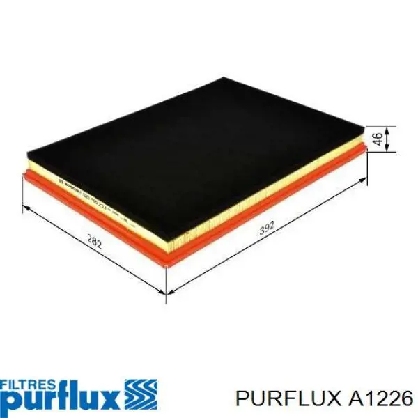 A1226 Purflux Filtro de aire de motor