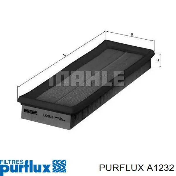 Filtro de aire A1232 Purflux