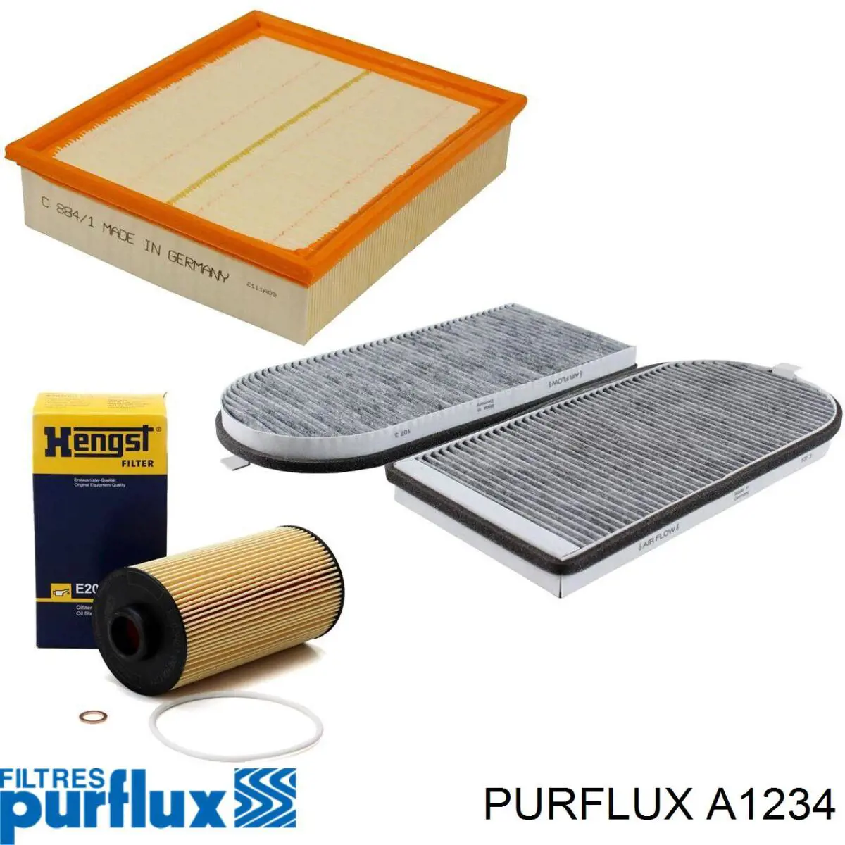 Filtro de aire A1234 Purflux