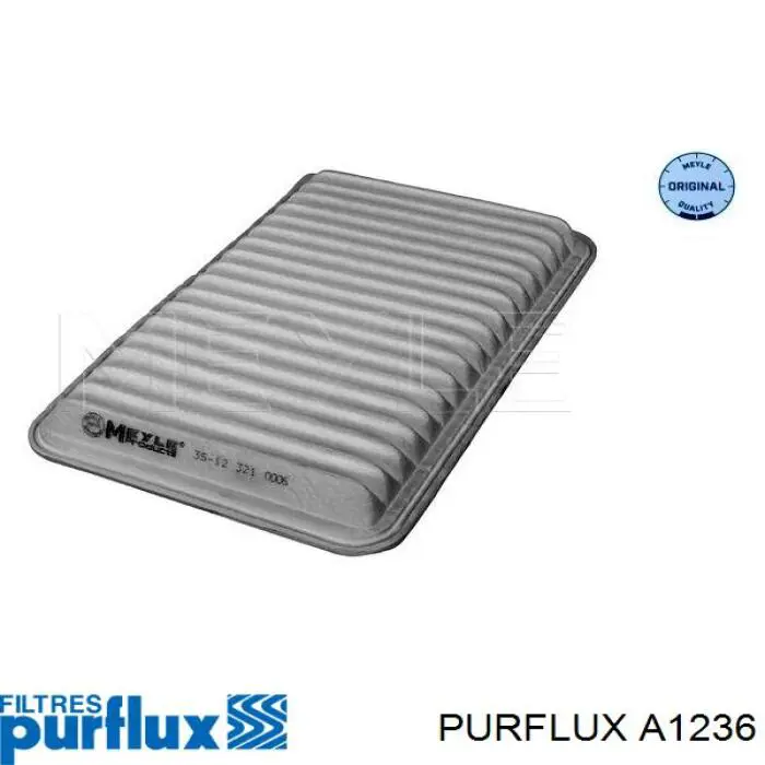 A1236 Purflux Filtro de aire de motor