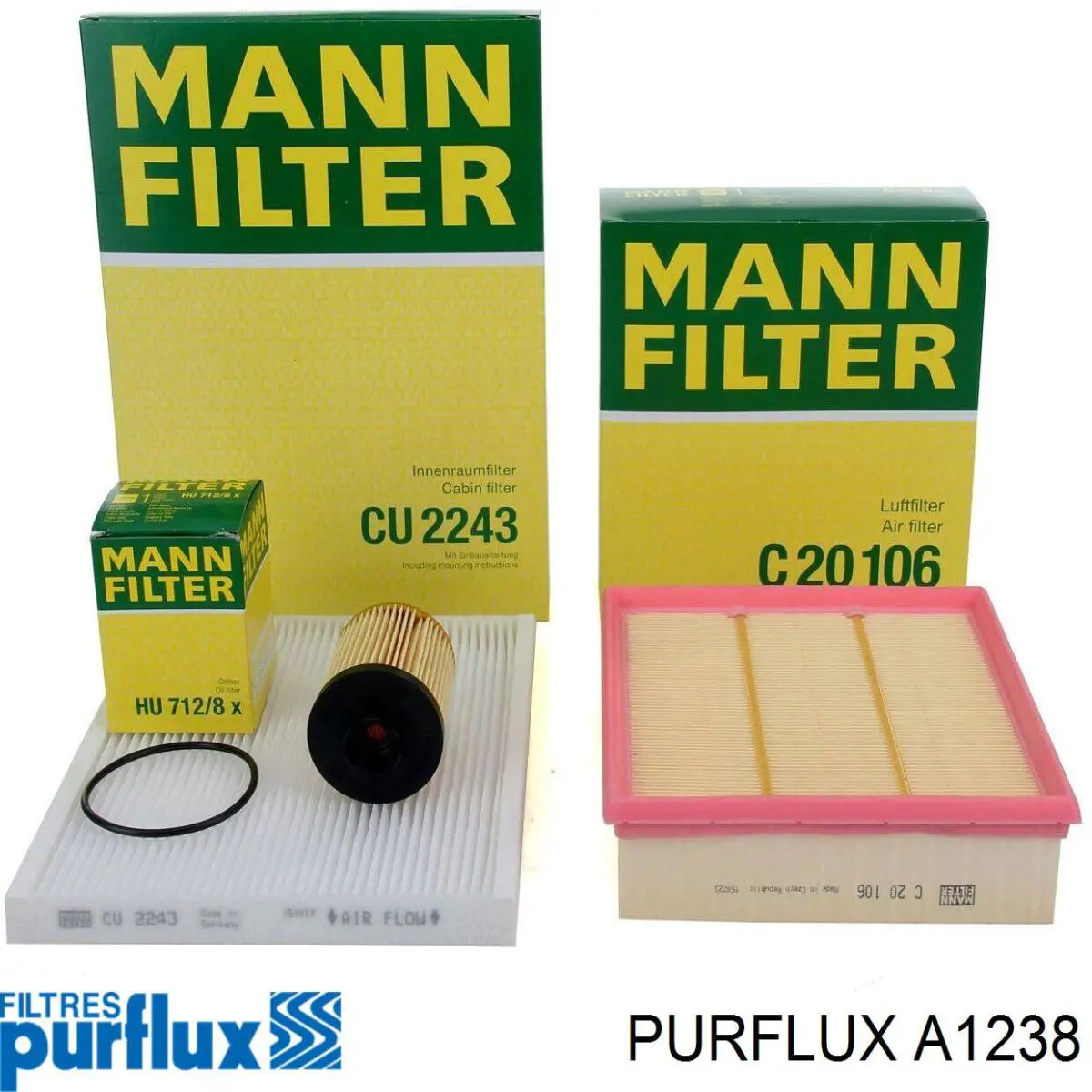 El filtro de aire Purflux A1238 precio, desde 9,92 EUR
