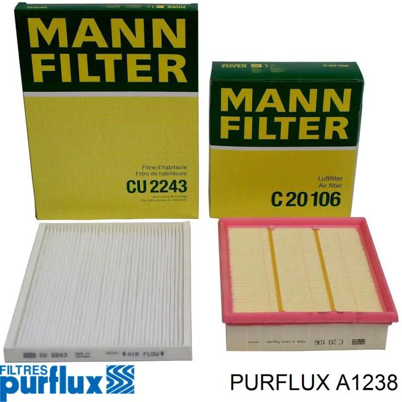 Comprar A1238 Purflux Filtro de aire