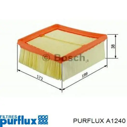 Filtro de aire A1240 Purflux