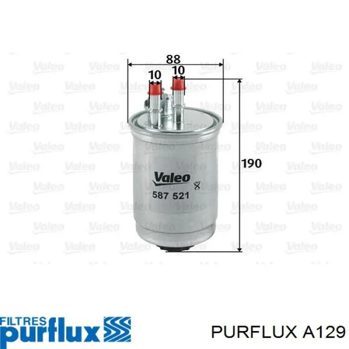 Comprar A129 Purflux Filtro de aire