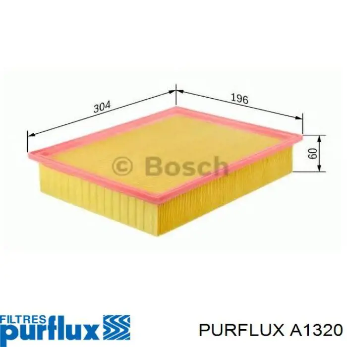 A1320 Purflux Filtro de aire de motor