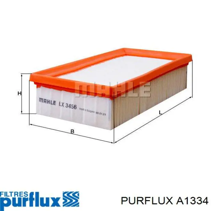 A1334 Purflux filtro de aire