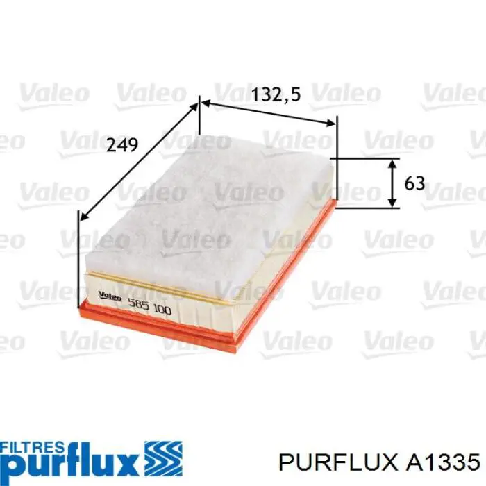 Comprar A1335 Purflux Filtro de aire