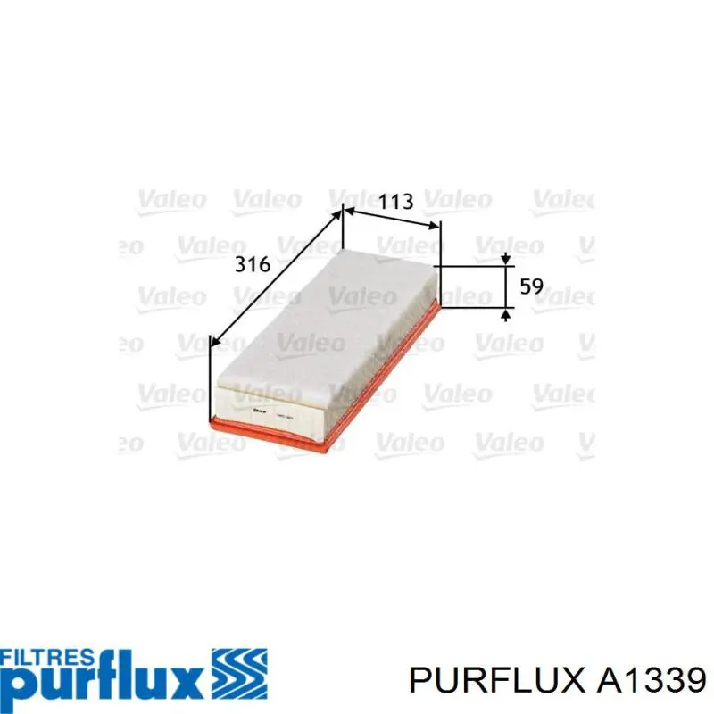 A1339 Purflux filtro de aire