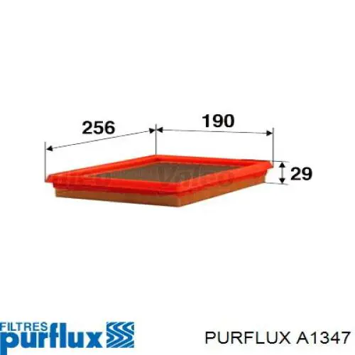Filtro de aire A1347 Purflux