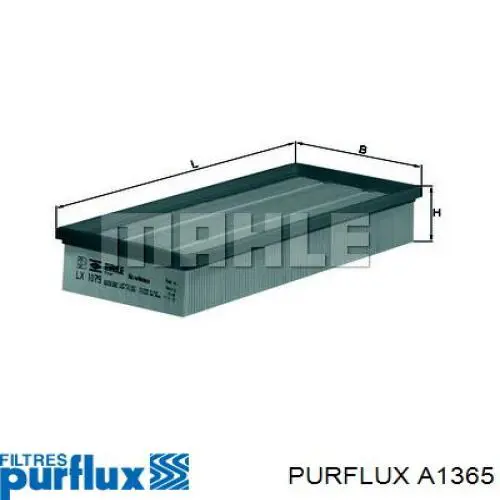 Filtro de aire A1365 Purflux