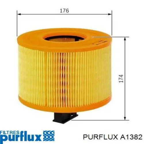 Comprar A1382 Purflux Filtro de aire