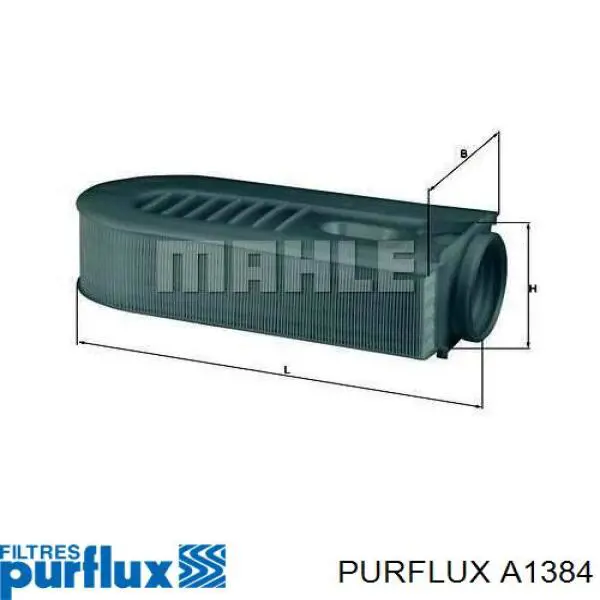El filtro de aire Purflux A1384 precio, desde 21,23 EUR