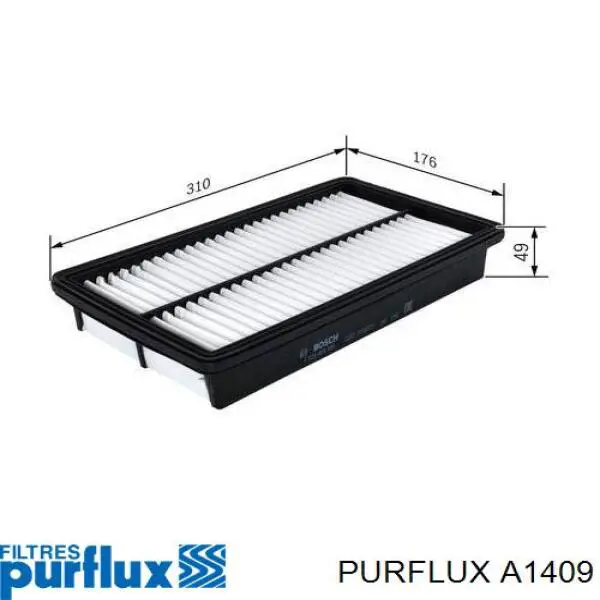 Comprar A1409 Purflux Filtro de aire