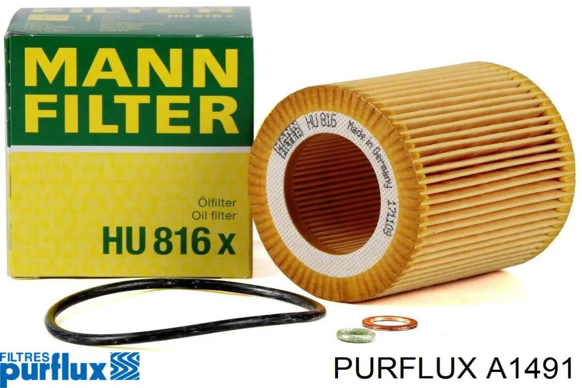 A1491 Purflux Filtro de aire de motor