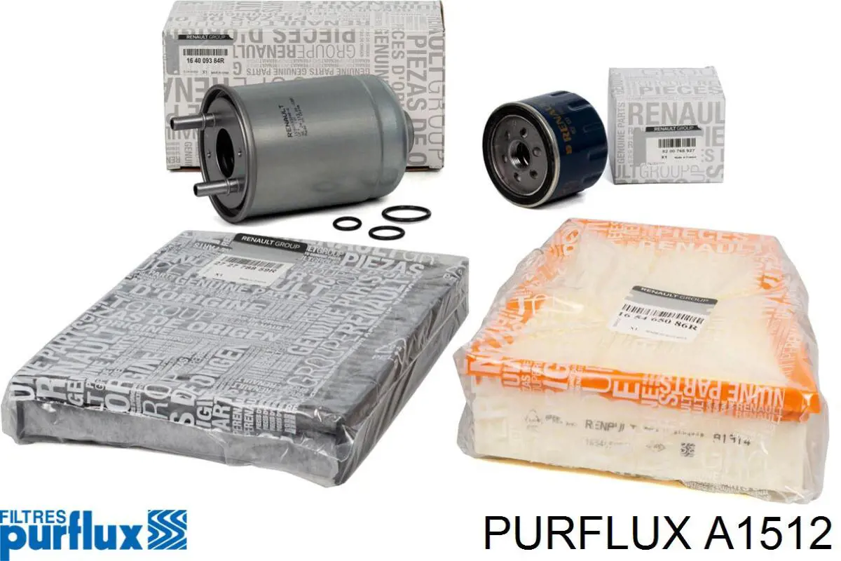 A1512 Purflux Filtro de aire de motor