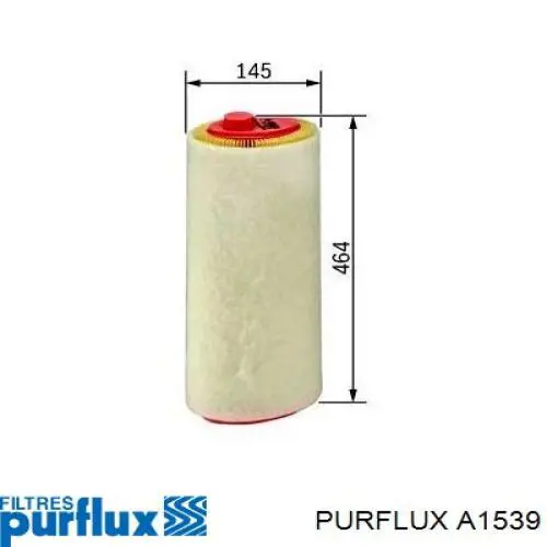 A1539 Purflux Filtro de aire de motor