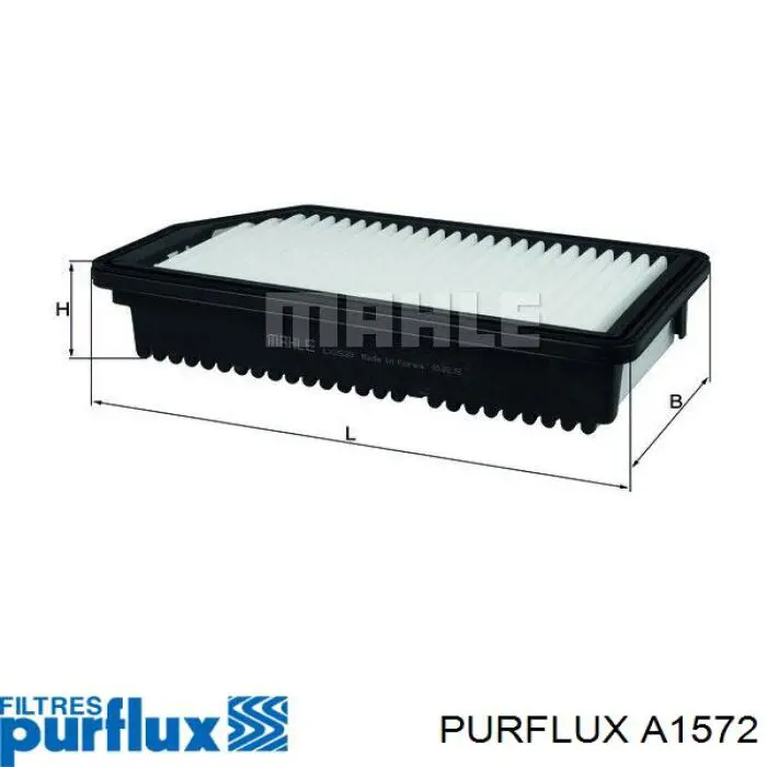 A1572 Purflux filtro de aire