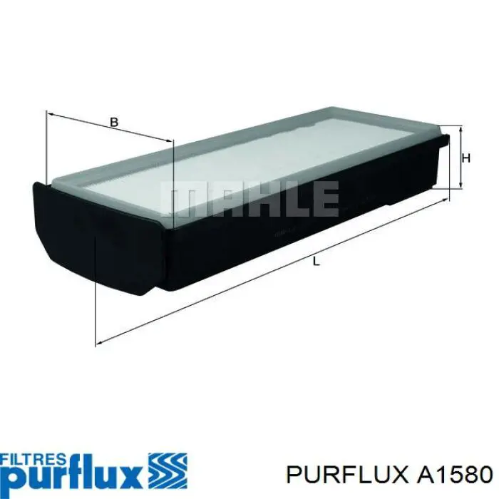 A1580 Purflux filtro de aire