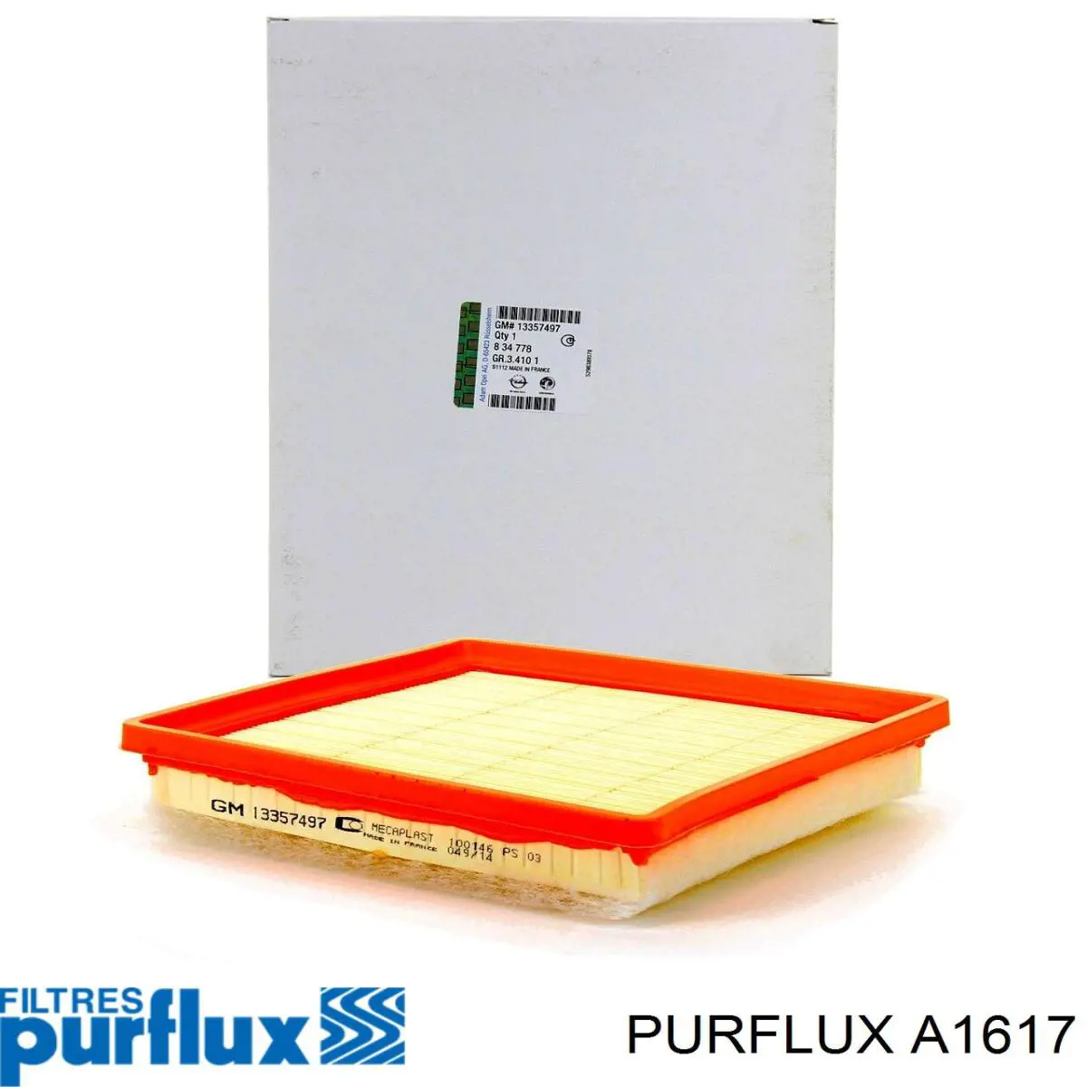 A1617 Purflux Filtro de aire de motor