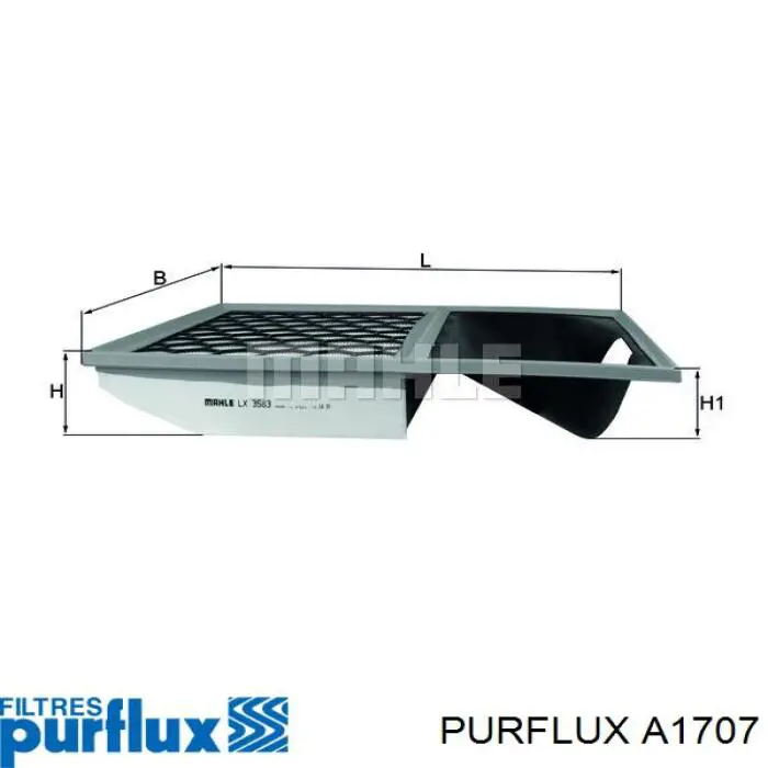 El filtro de aire Purflux A1707 precio, desde 26,74 EUR