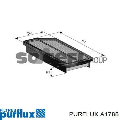 A1788 Purflux filtro de aire