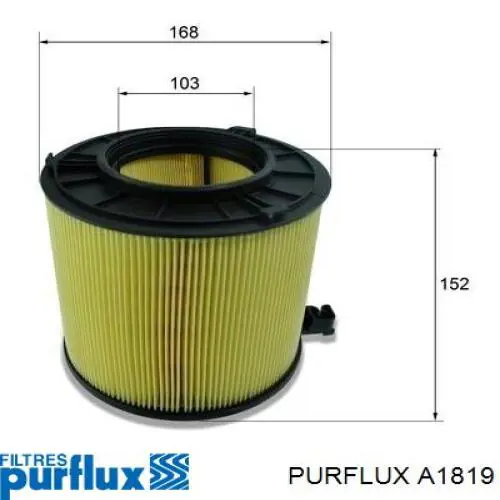 El filtro de aire Purflux A1819 precio, desde 16,01 EUR