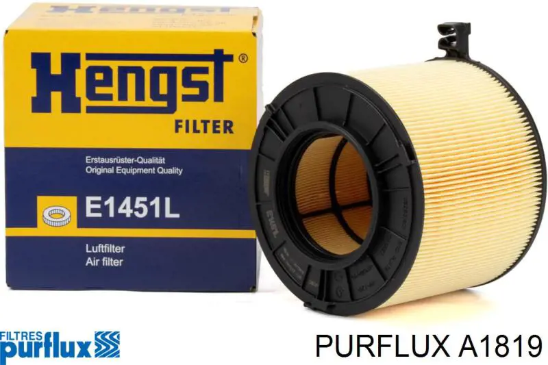 A1819 Purflux Filtro de aire de motor