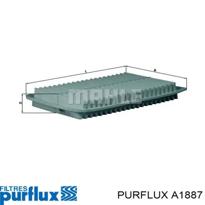A1887 Purflux filtro de aire