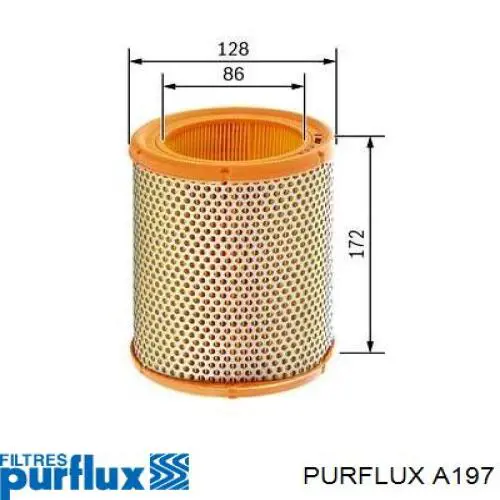 A197 Purflux filtro de aire