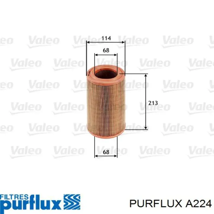 A224 Purflux filtro de aire