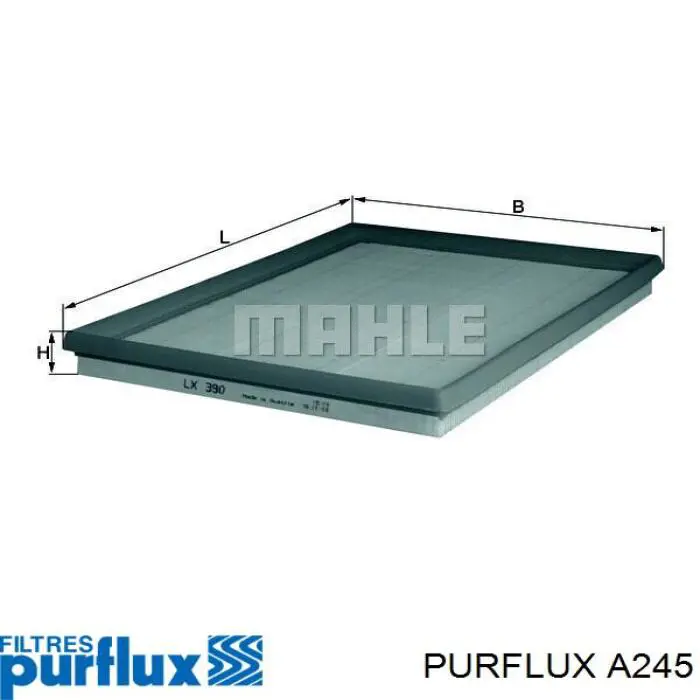 Filtro de aire A245 Purflux
