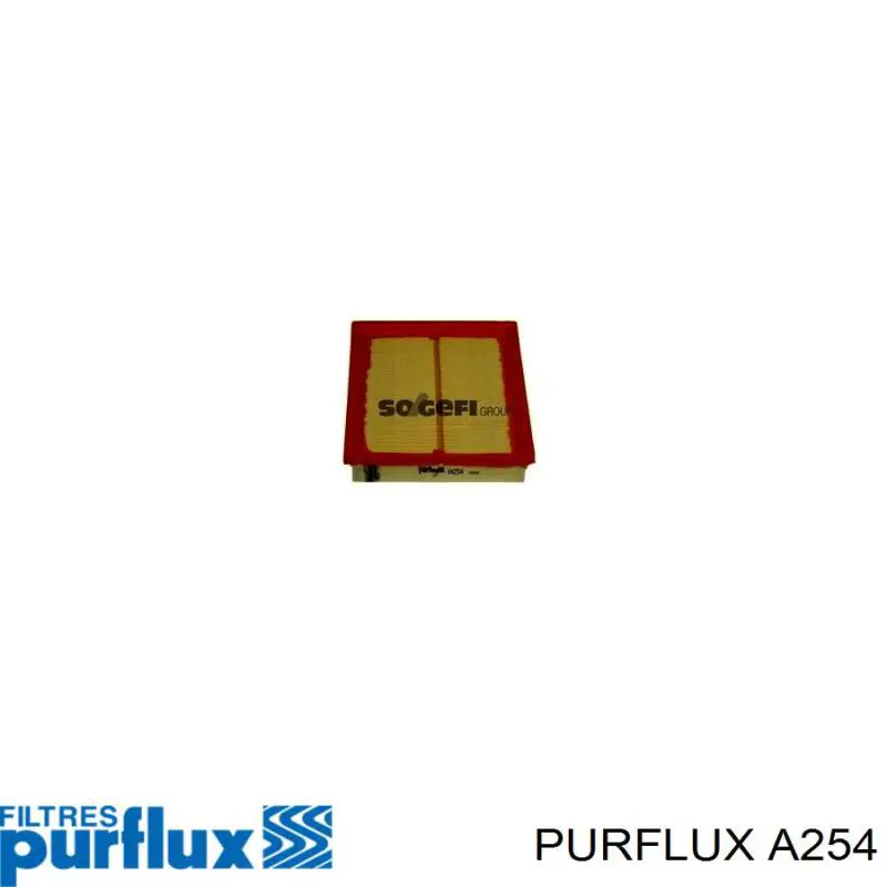 El filtro de aire Purflux A254 precio, desde 4,35 EUR
