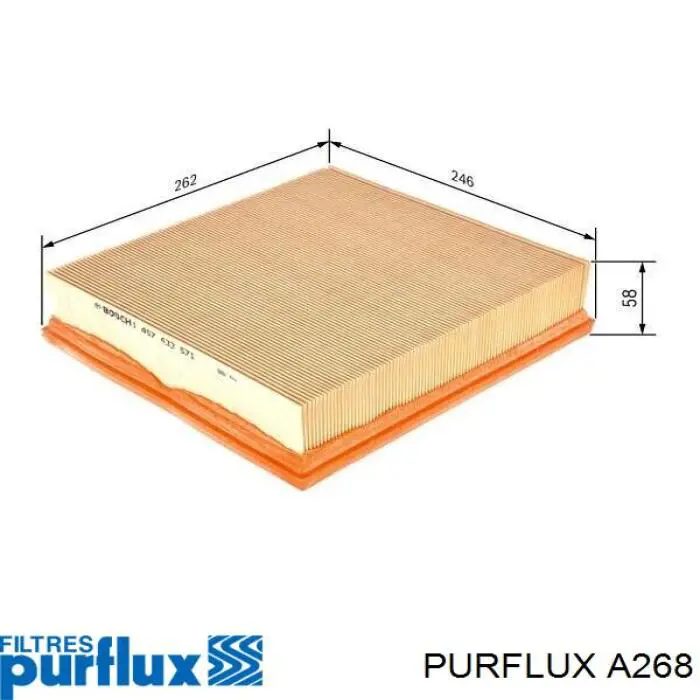 Comprar A268 Purflux Filtro de aire