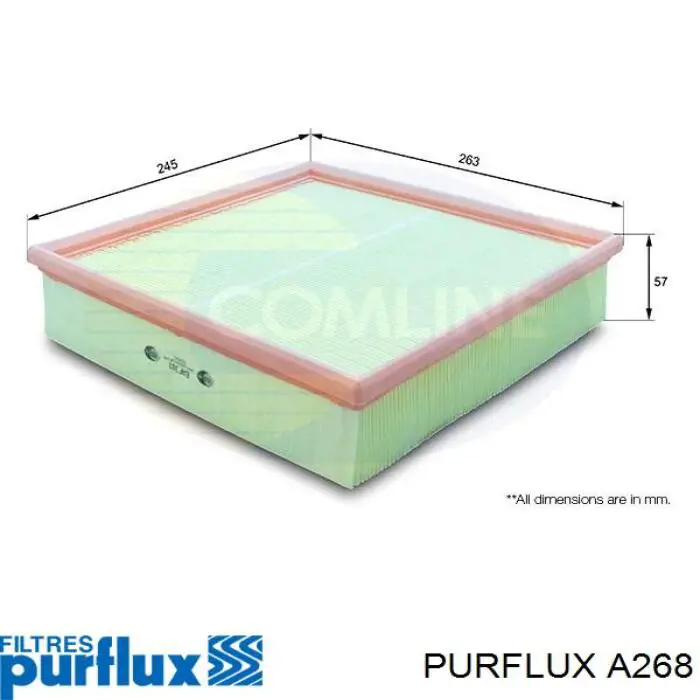 Filtro de aire A268 Purflux