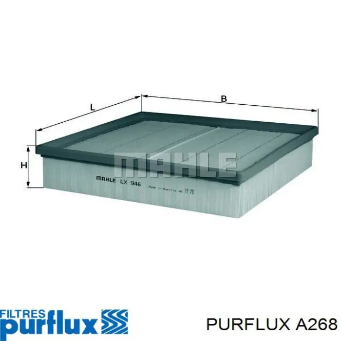 A268 Purflux Filtro de aire de motor