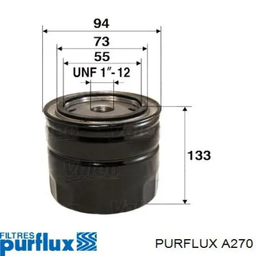A270 Purflux Filtro de aire de motor