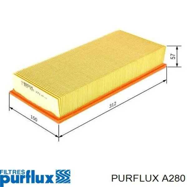 El filtro de aire Purflux A280 precio, desde 7,73 EUR