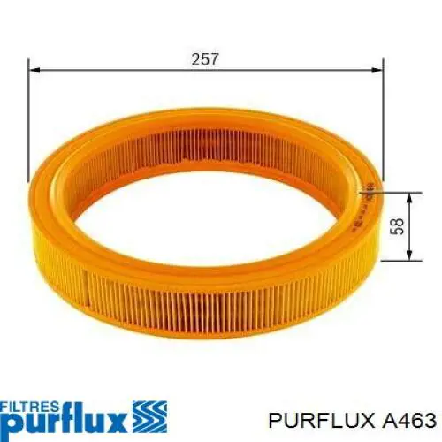 A463 Purflux filtro de aire