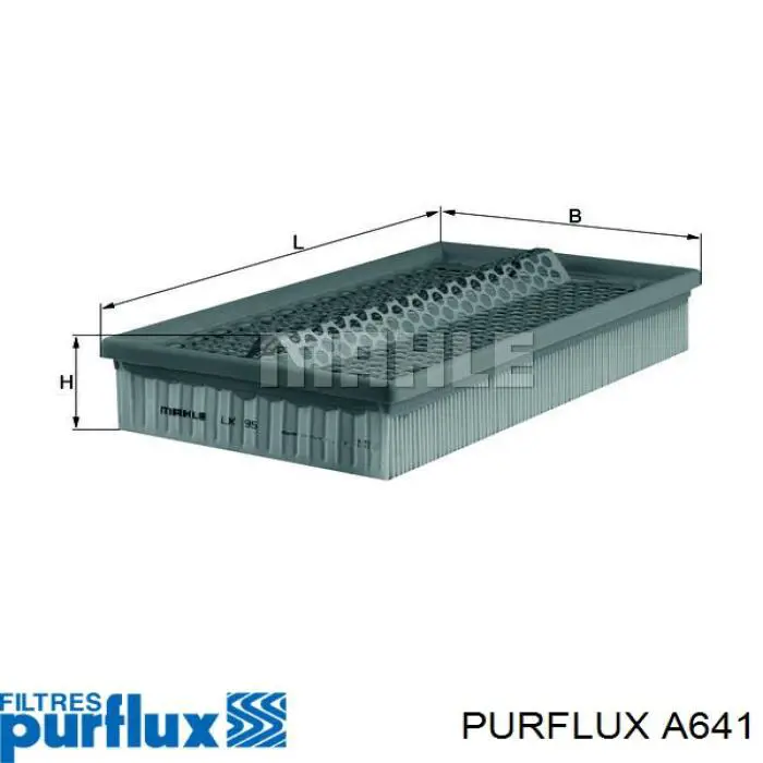 Filtro de aire A641 Purflux
