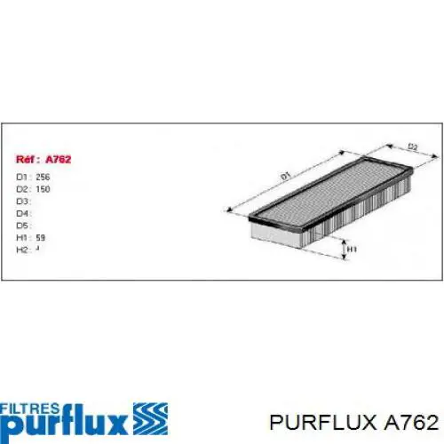 A762 Purflux filtro de aire