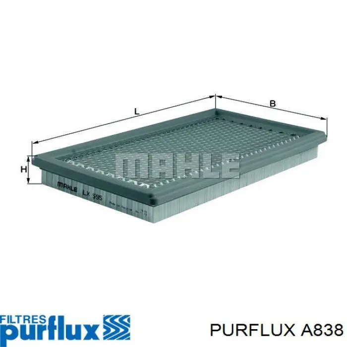 A838 Purflux filtro de aire