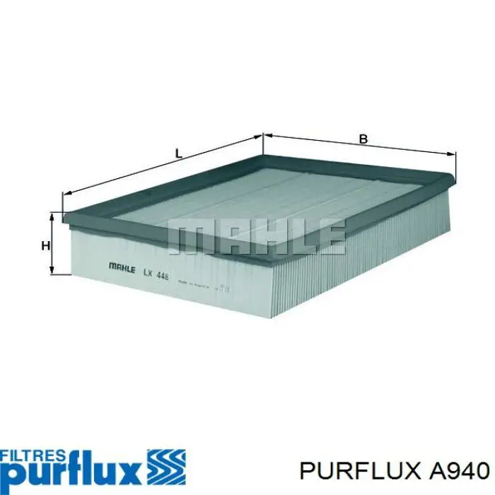 Filtro aire Purflux A940