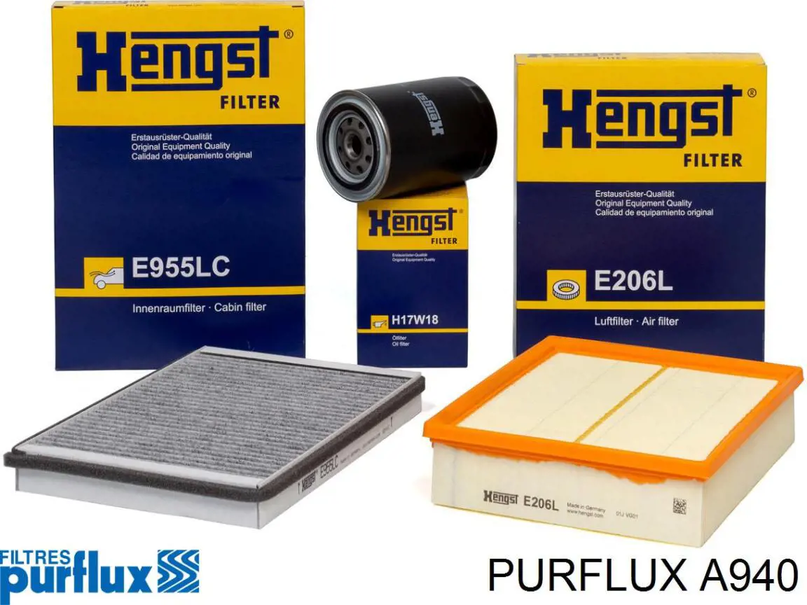A940 Purflux Filtro de aire de motor
