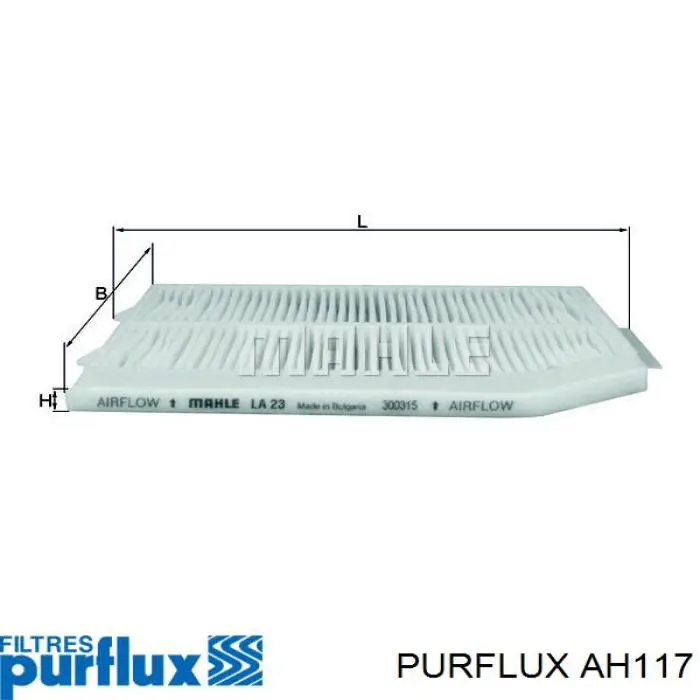 AH117 Purflux filtro de habitáculo