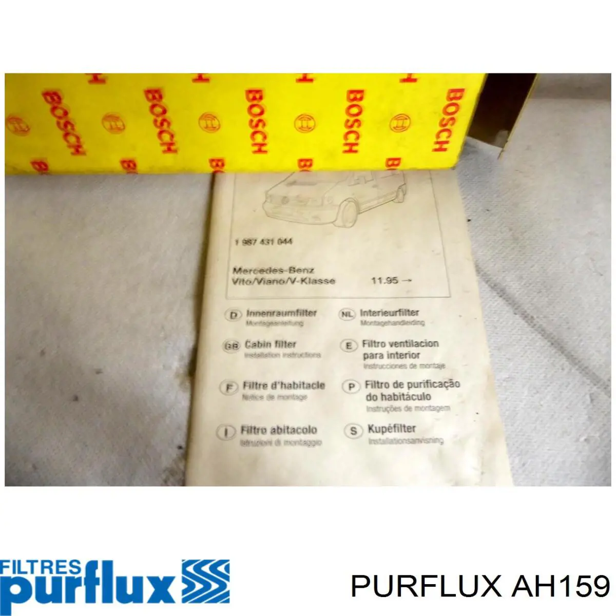 Filtro de cabina Purflux AH159 precio, desde 15,47 EUR